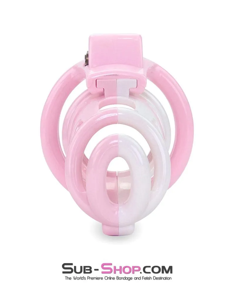 1561AR      Pretty Boy Pink Sissy High Security Male Chastity Device - MEGA Deal