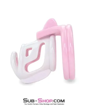 1561AR      Pretty Boy Pink Sissy High Security Male Chastity Device - MEGA Deal