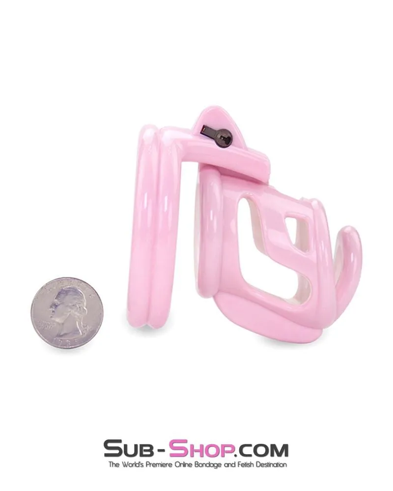 1561AR      Pretty Boy Pink Sissy High Security Male Chastity Device - MEGA Deal