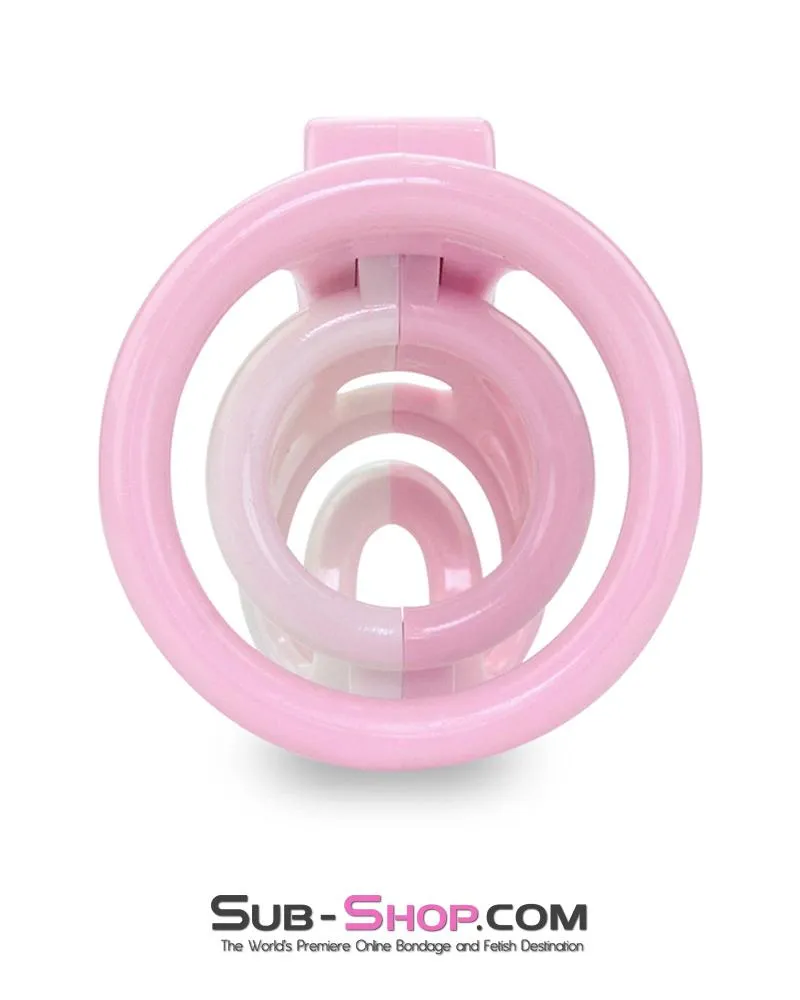 1561AR      Pretty Boy Pink Sissy High Security Male Chastity Device - MEGA Deal