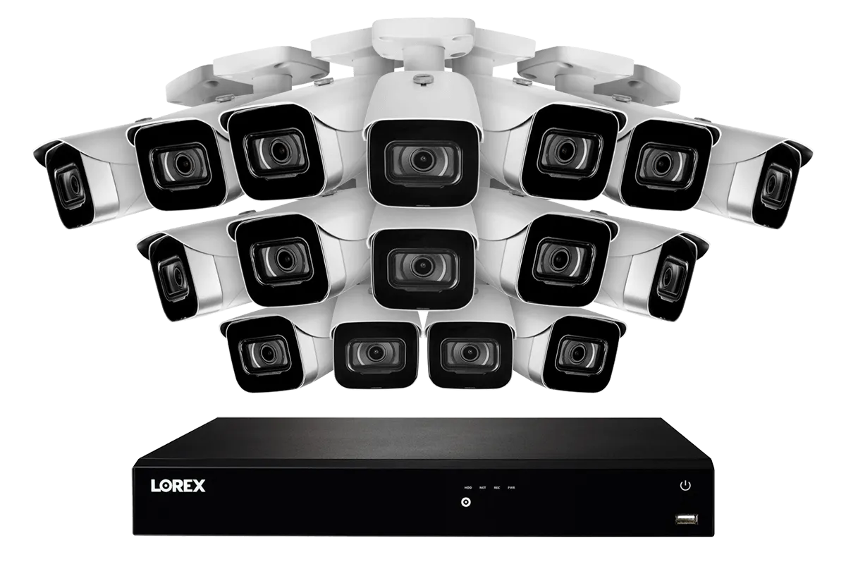 16-Channel Fusion NVR System with 4K (8MP) IP Cameras