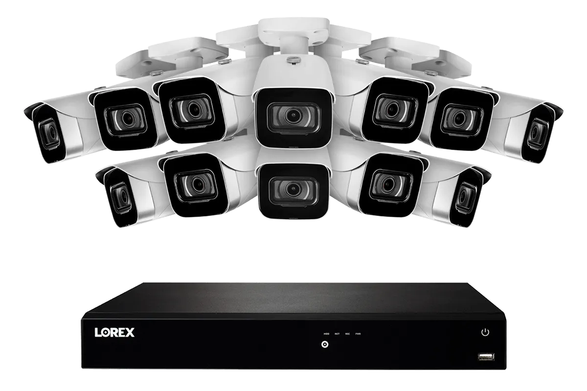 16-Channel Fusion NVR System with 4K (8MP) IP Cameras