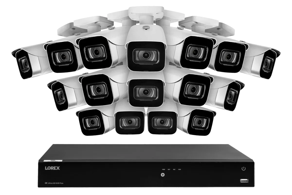 16-Channel Fusion NVR System with 4K (8MP) IP Cameras