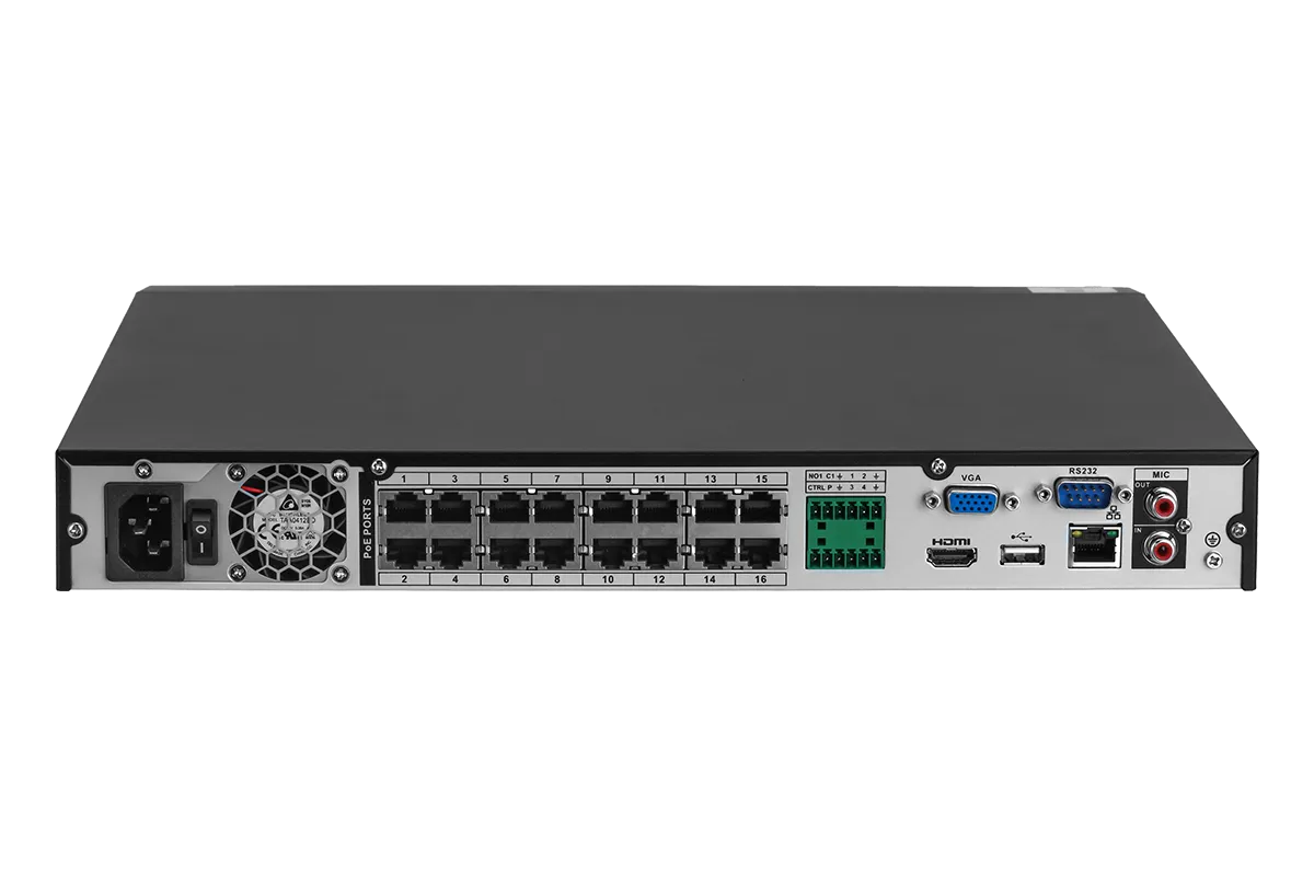 16-Channel Fusion NVR System with 4K (8MP) IP Cameras