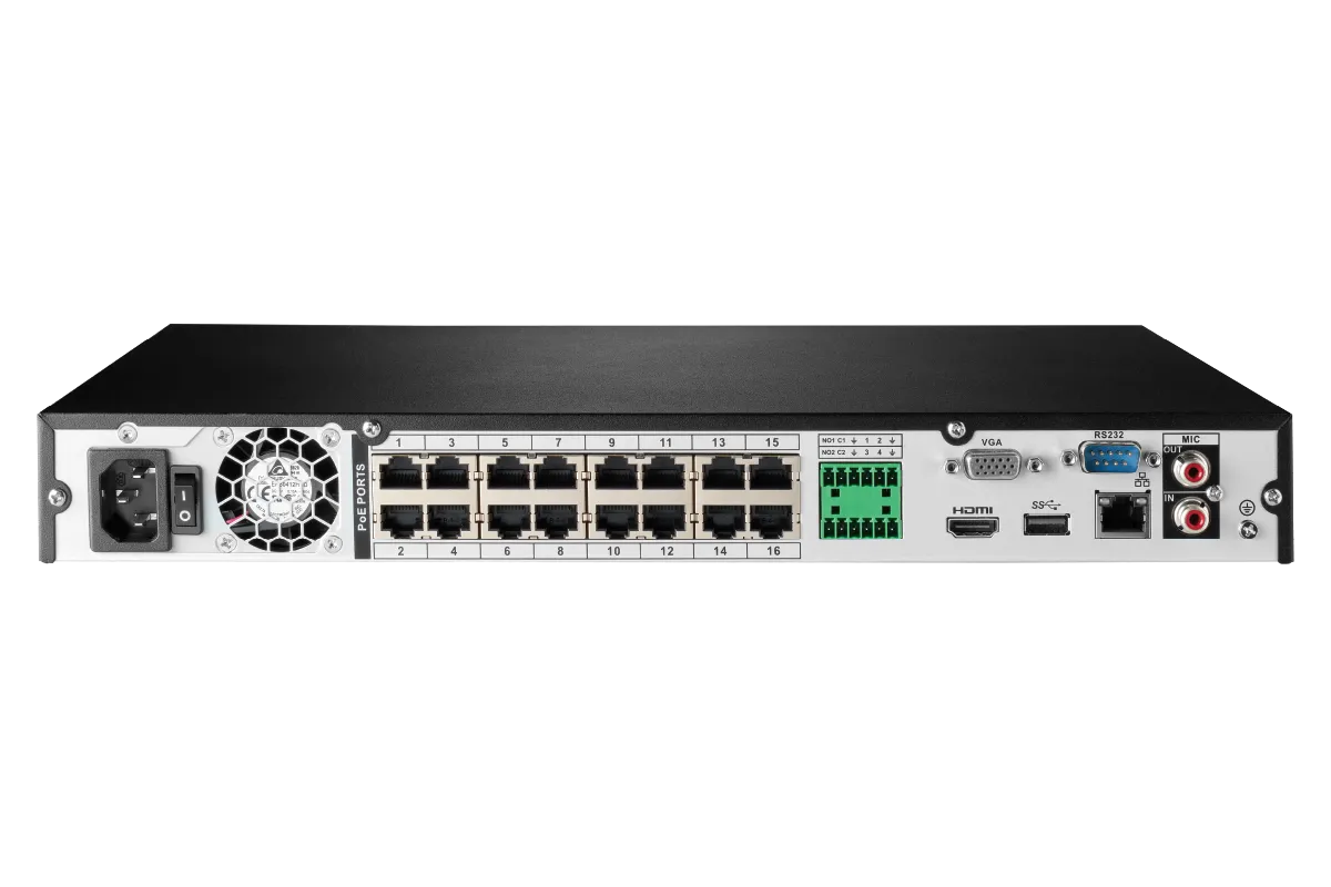 16-Channel Fusion NVR System with 4K (8MP) IP Cameras