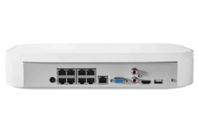 4K 8-channel 2TB Wired NVR System with Smart Deterrence Cameras