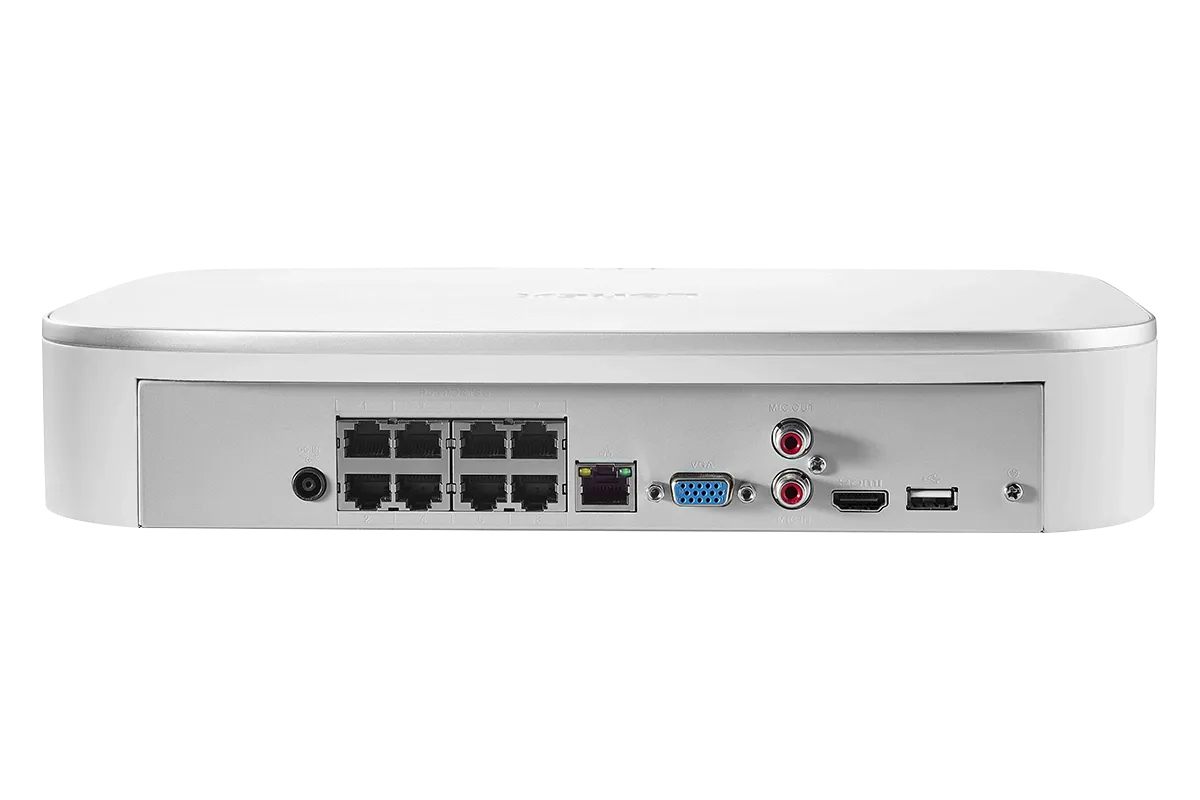 4K Ultra HD 8-Channel Fusion NVR System with 2 Dome and 2 Bullet Smart Deterrence 4K IP Cameras