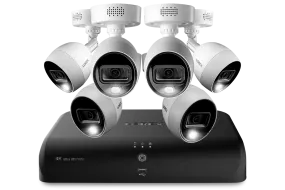 4K Ultra HD Security System with Six 4K (8MP) Active Deterrence Cameras featuring Smart Motion Detection, Face Recognition and Smart Home Voice Control