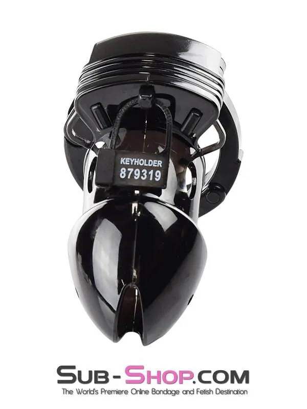 8910AX      Black Jack Adjustable Locking Male Cock Cuff Chastity Device - MEGA Deal