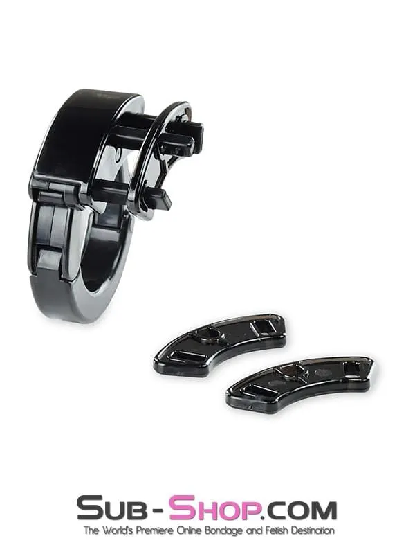 8910AX      Black Jack Adjustable Locking Male Cock Cuff Chastity Device - MEGA Deal