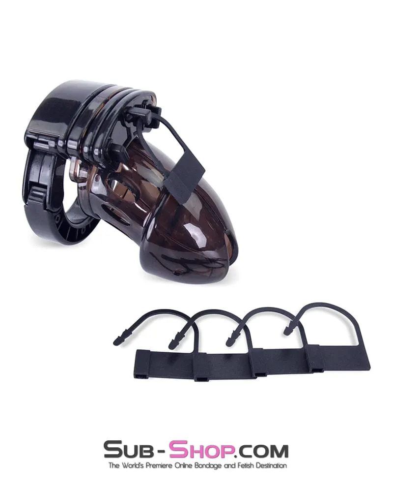 8910AX      Black Jack Adjustable Locking Male Cock Cuff Chastity Device - MEGA Deal