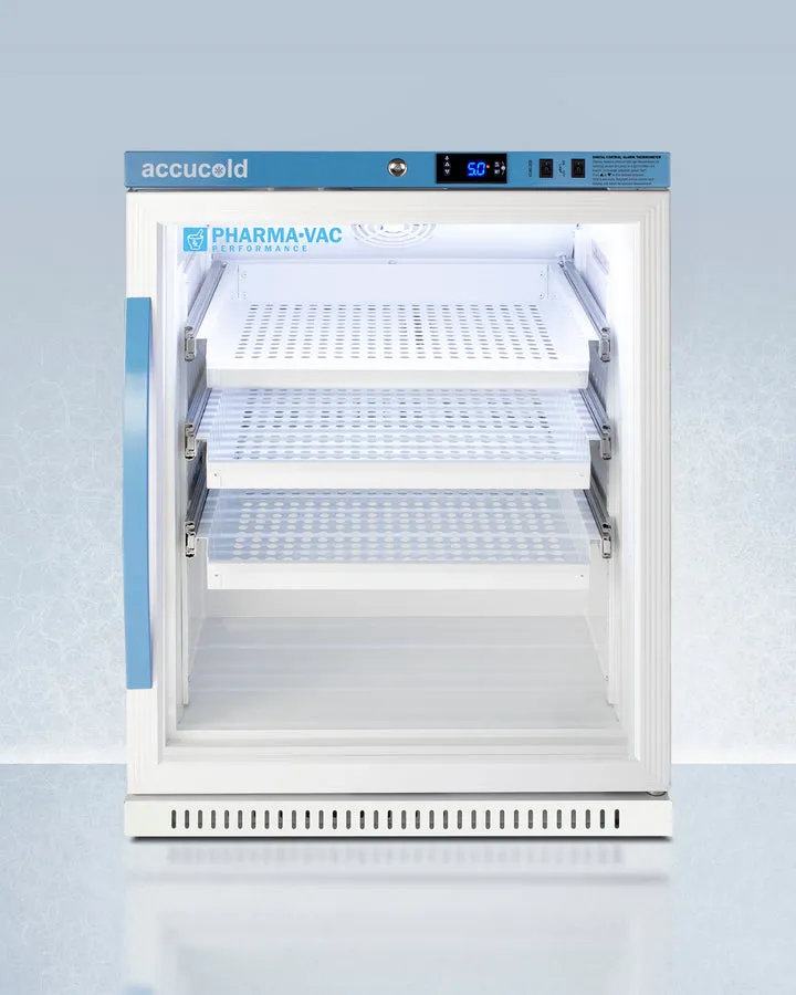 Accucold 23" Wide ADA Height Vaccine Refrigerator W/ Removable Drawers