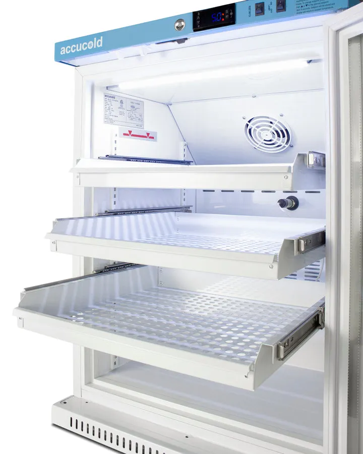 Accucold 23" Wide ADA Height Vaccine Refrigerator W/ Removable Drawers