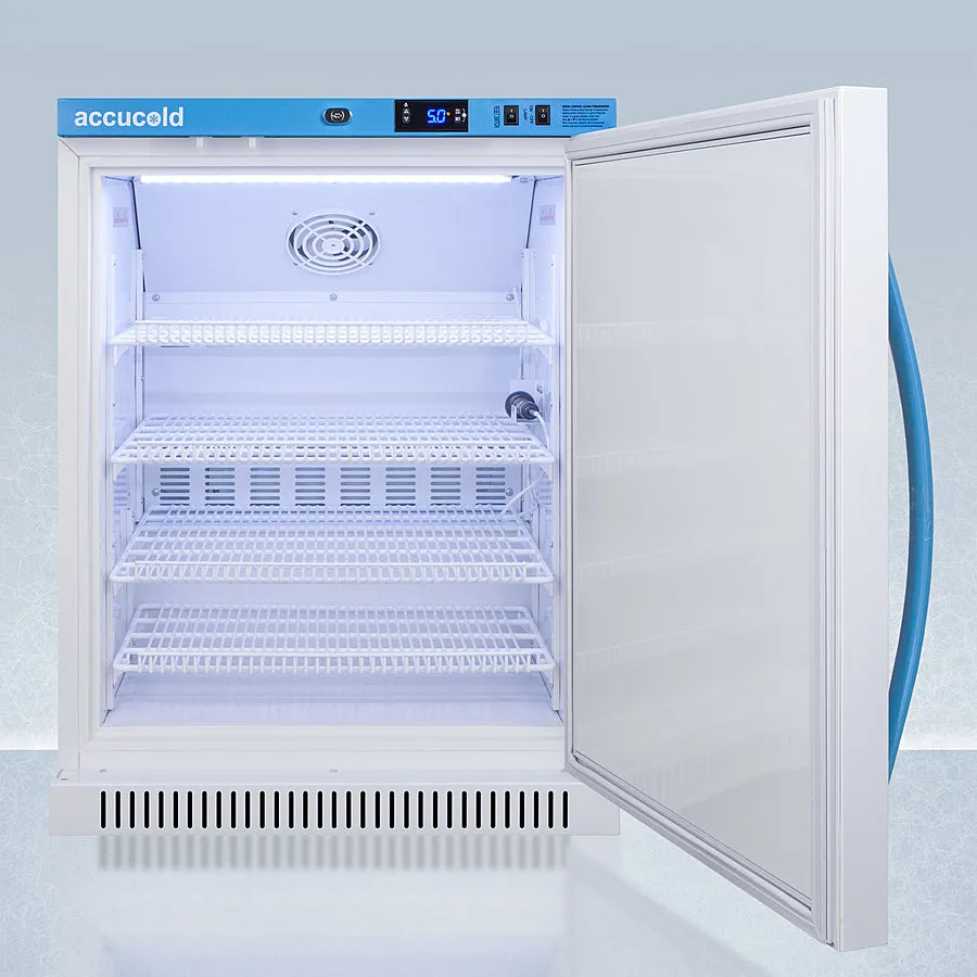 Accucold 23" Wide Counter Height Pharmacy Vaccine White Refrigerator