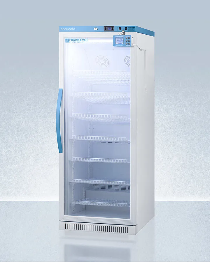 Accucold 23" Wide Upright Vaccine Refrigerator RH Door Swing Glass Door