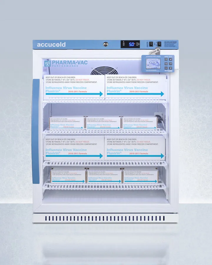 Accucold 24'' Vaccine Refrigerator ADA Height 6 cu. ft.Capacity