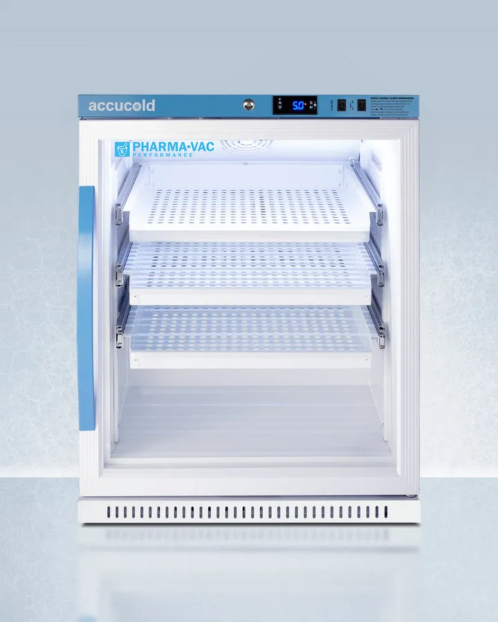 Accucold 24'' Vaccine Refrigerator ADA Height With Removable Drawers