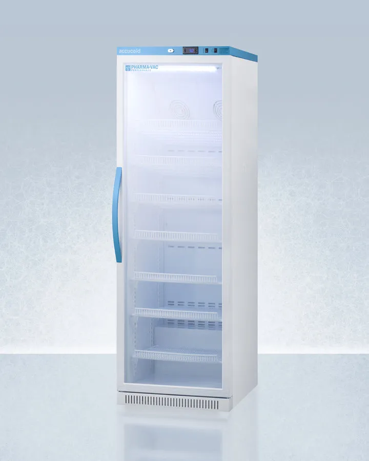 Accucold 24" Wide 15 Cu.Ft. Upright Vaccine Refrigerator Glass Door