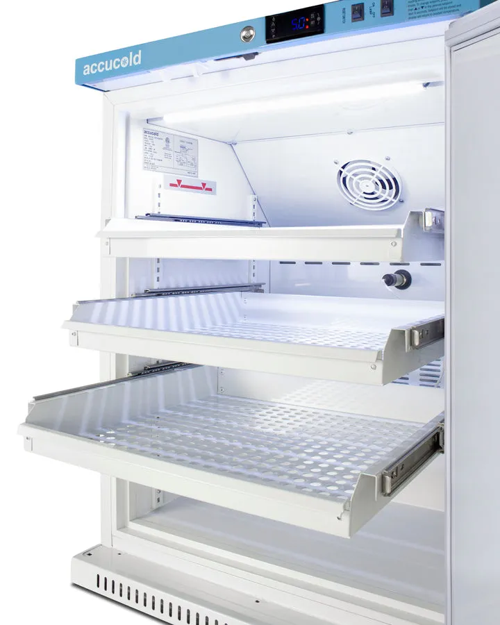 Accucold Summit - 6 Cu.Ft. ADA Height Vaccine Refrigerator with Removable Drawers | ARS6PVDR