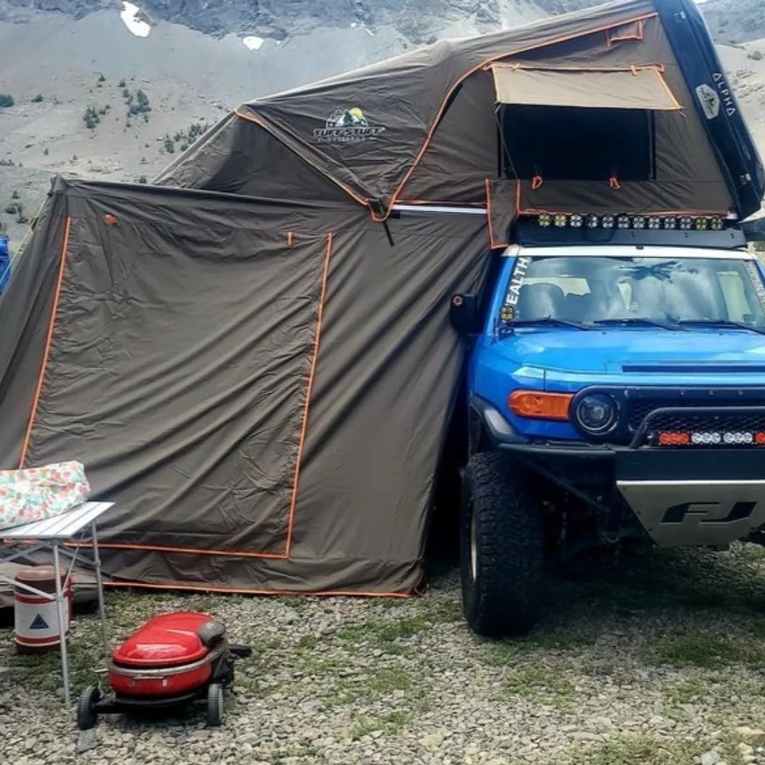 Alpha Hardshell Rooftop Tent, ABS, 2-3 Person, Black