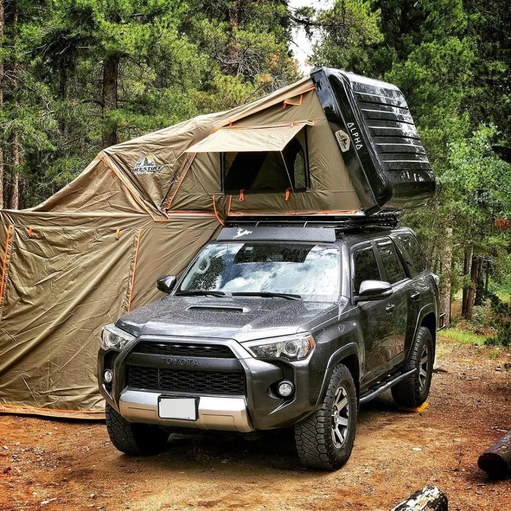 Alpha Hardshell Rooftop Tent, ABS, 2-3 Person, Black