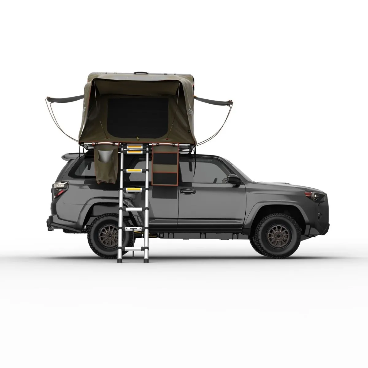 Alpha Hardshell Rooftop Tent, ABS, 2-3 Person, Black