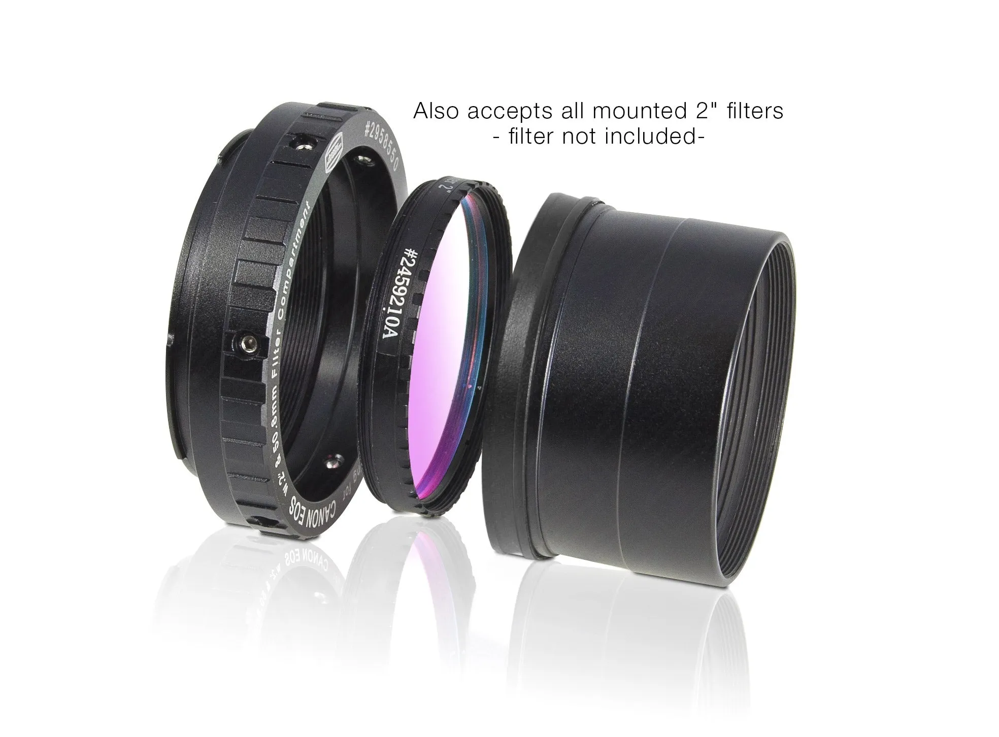 Baader zero-tolerance protective Canon DSLR T-Ring T-2/M48 and 2"