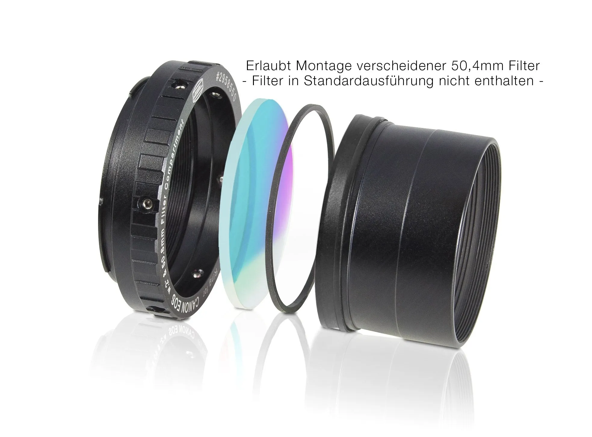 Baader zero-tolerance protective Canon DSLR T-Ring T-2/M48 and 2"