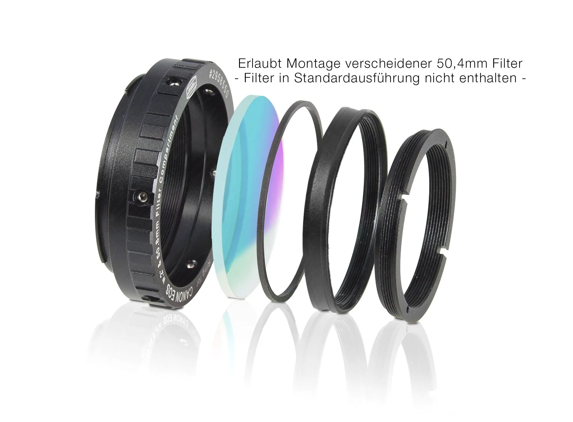 Baader zero-tolerance protective Canon DSLR T-Ring T-2/M48 and 2"