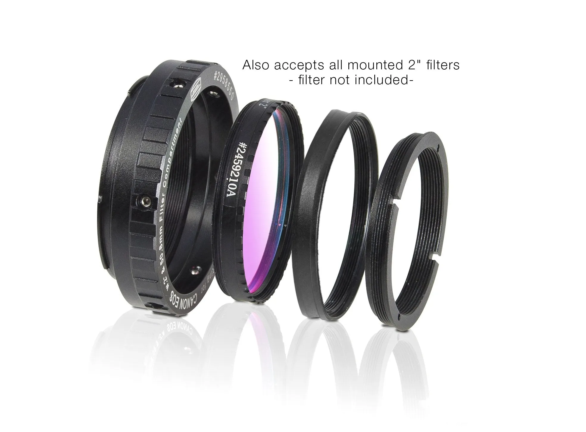 Baader zero-tolerance protective Canon DSLR T-Ring T-2/M48 and 2"