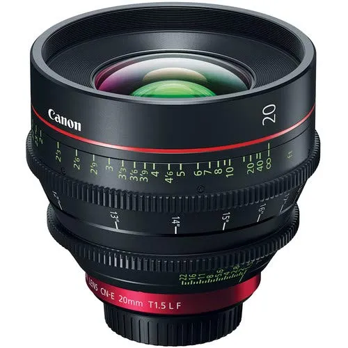 Canon CN-E 20mm T1.5 L F Cinema Prime Lens (EF Mount)