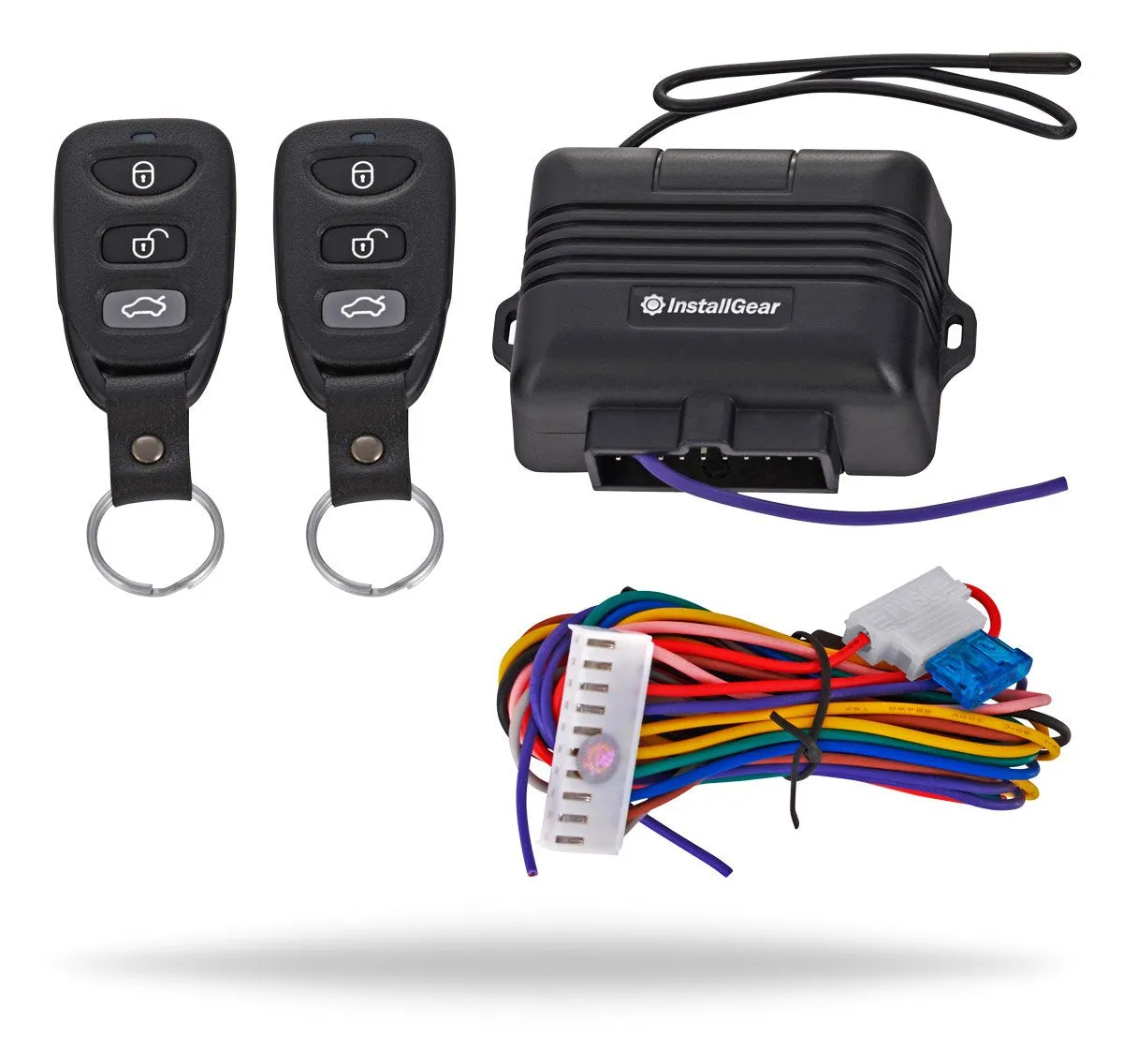 Car Keyless Entry System - Trunk Pop With Two 3-Button Remotes - Keyless Entry