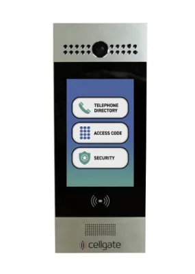 Cellgate AA1MSE-INT Watchman W461 INT Telephone Entry with Live Streaming Video for Multi-Family or Commercial Applications, 7.5" Color Display, Surface-Mount