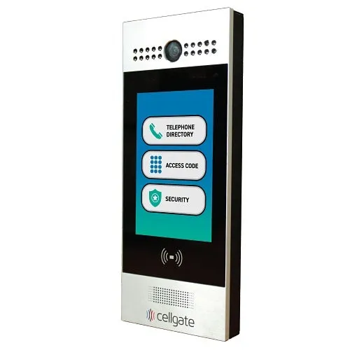 Cellgate AA1MSE-VPN Watchman W462 VPN Telephone Entry with Live Streaming Video for Multi-Family or Commercial Applications, 7.5" Color Display, Surface-Mount