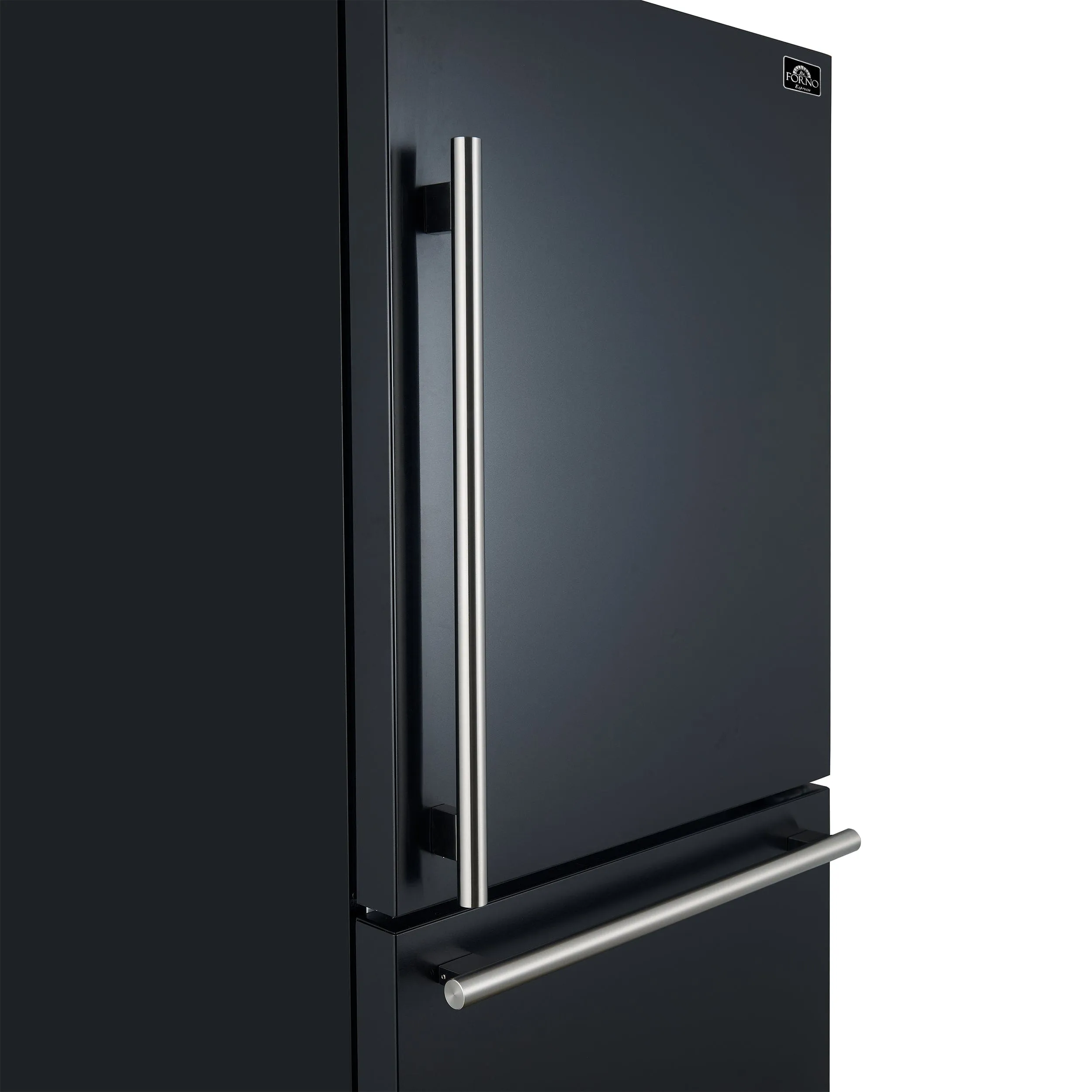 Forno Milano Espresso 17.2 Cu. Ft. Right Hinge Refrigerator Bottom Freezer FFFFD1785-31BLK