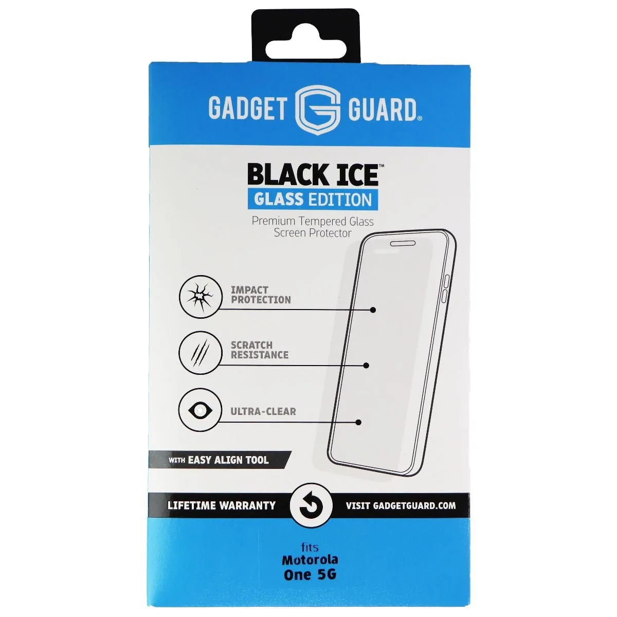 Gadget Guard Black Ice Glass Edition Protector for Motorola One 5G - Clear