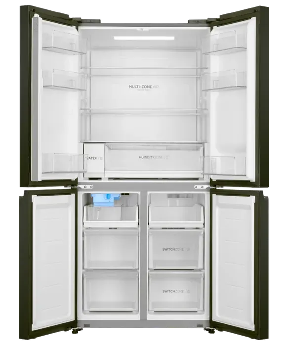 Haier 507L 600 Series Quad Door Refrigerator Freezer Ice & Water