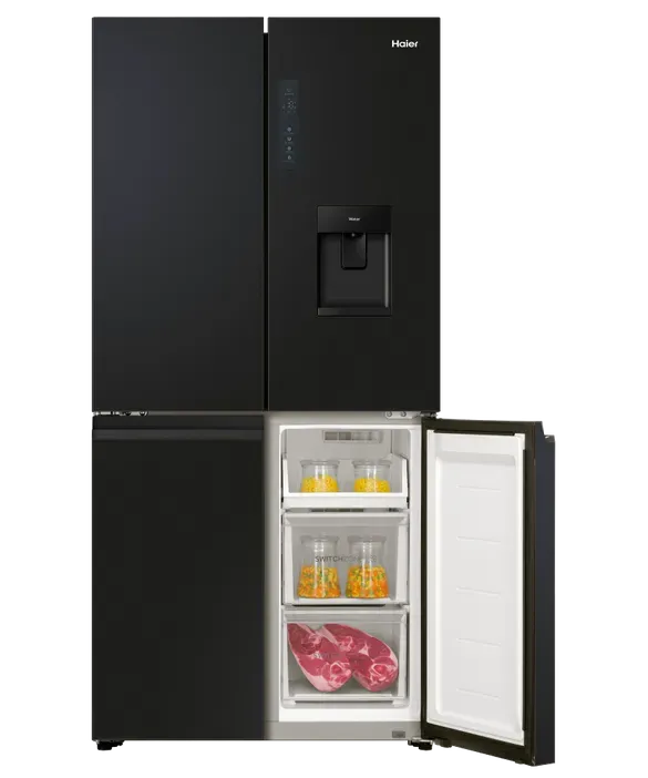 Haier 507L 600 Series Quad Door Refrigerator Freezer Ice & Water