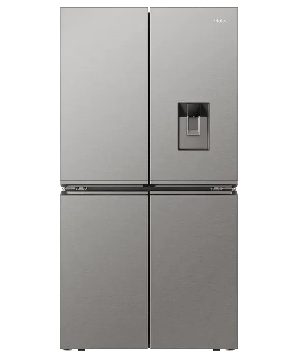 Haier 623L 600 Series Quad Door Refrigerator Freezer Ice & Water Stainless Steel