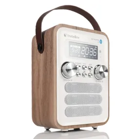 InstaBox i10 Wooden FM Clock Radio & Bluetooth Speaker [DISCONTINUED]