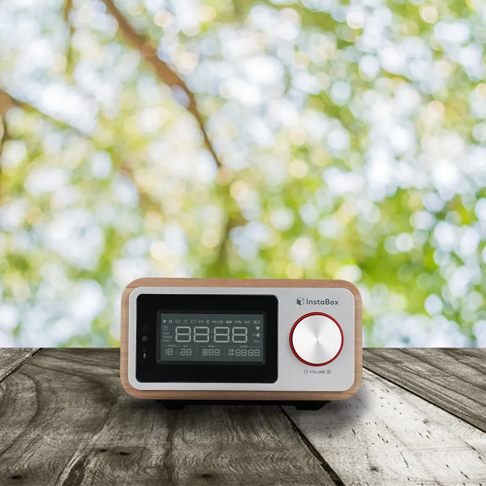 Instabox i30 Wooden Clock Radio & Bluetooth Speaker [DISCONTINUED]