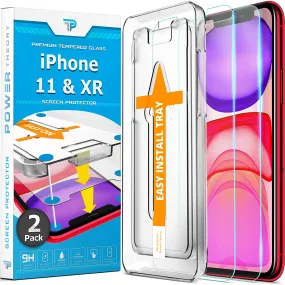 iPhone 11 / iPhone XR Tempered Glass Screen Protector [2-Pack]