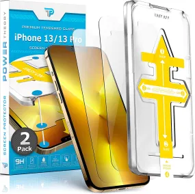 iPhone 13 Pro / iPhone 13 Tempered Glass Screen Protector [2-Pack]