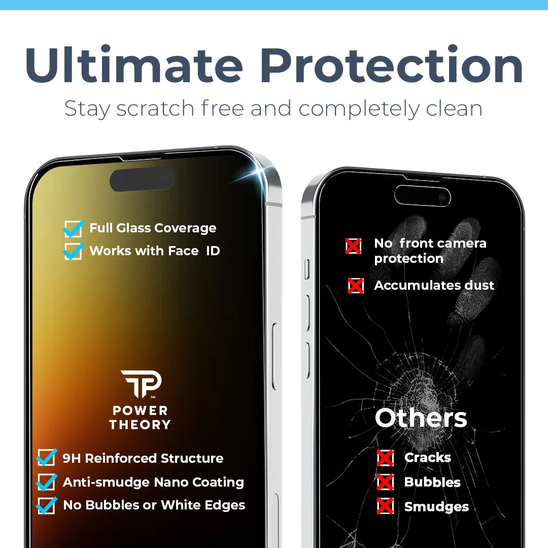 iPhone 15 Pro Tempered Glass Screen Protector Benefitting The American Cancer Society [2-Pack]