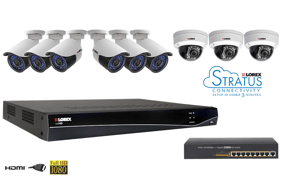 LNR300 Series 16-Channel Security NVR with HD IP Cameras