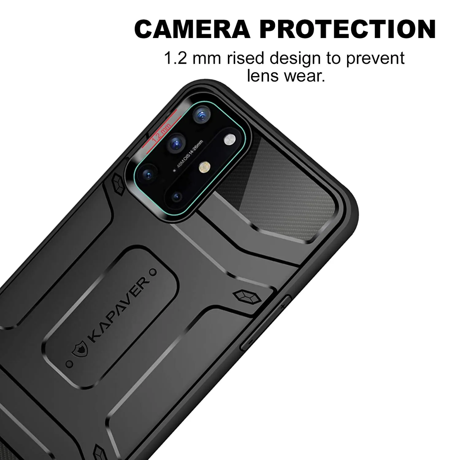 OnePlus 8T 5g Back Cover Case | Rugged - Black