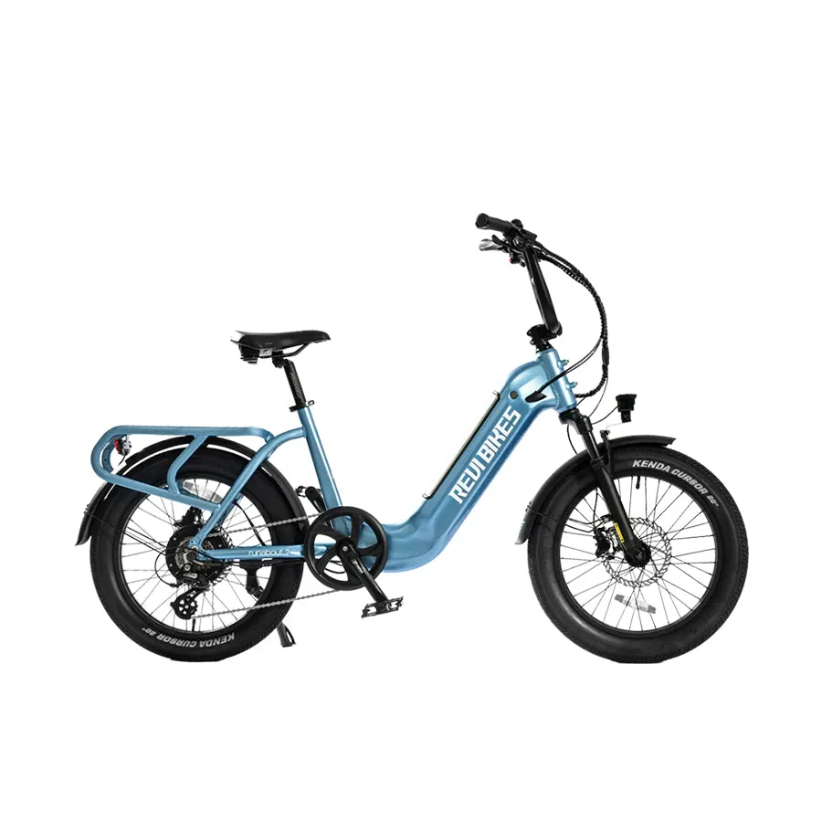 Revi Bikes Runabout 2.0 - Step-Through Fat Tire Electric Bike - Top Speed 25mph - 750W