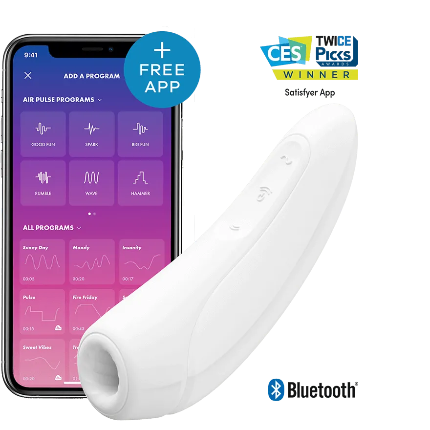 Satisfyer Curvy 1  Clitoral Air Stimulator with Long-Distance App Control