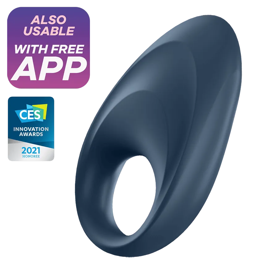 Satisfyer Mighty One Vibrating Cock Ring with Long-Distance App Control