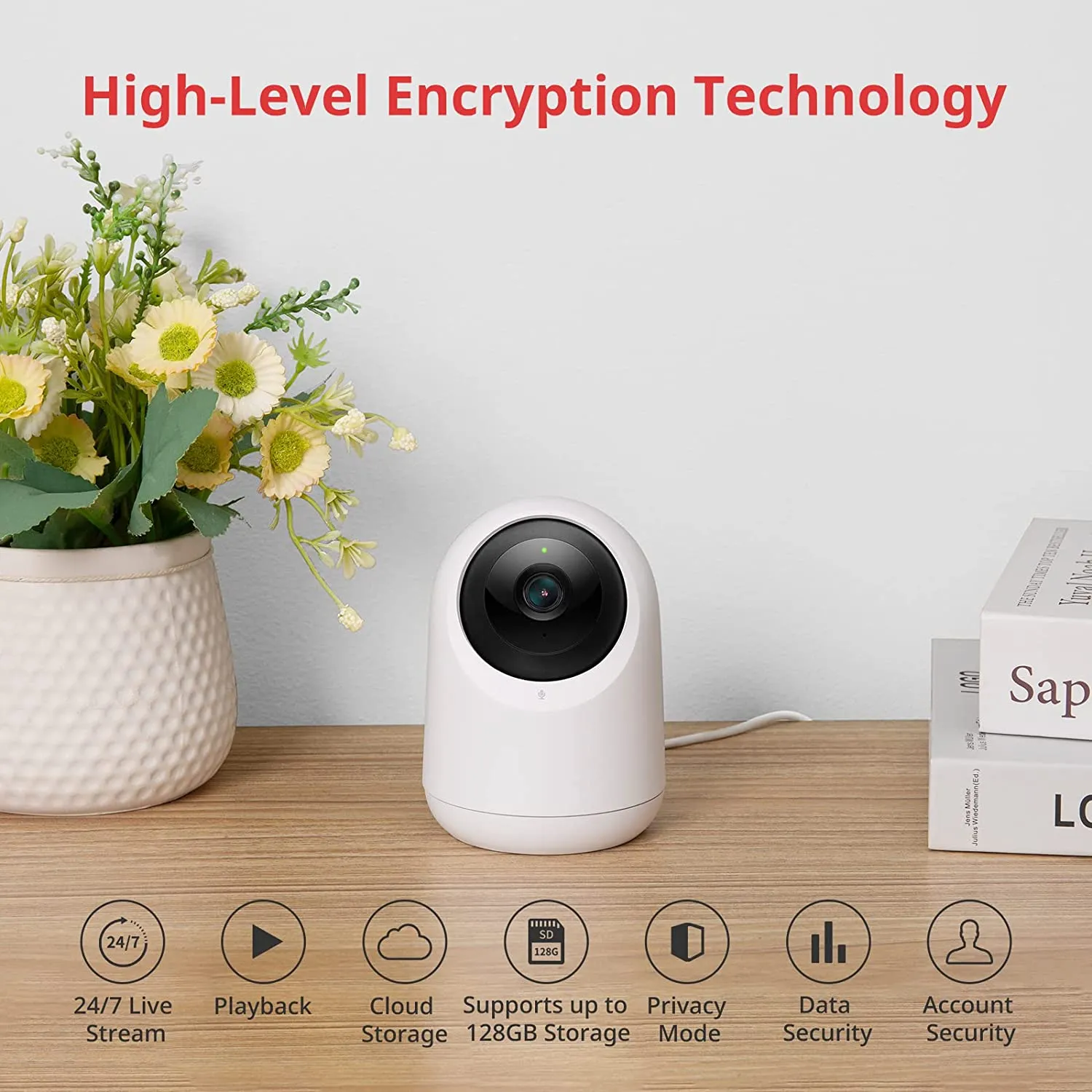 SwitchBot Pan/Tilt Cam 3MP Indoor Security Camera | Pan & Tilt with Auto Tracking, 2-Way Audio, Night Vision